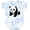 Tie Dye Blue, variant on Inktastic Panda Bear Boys or Girls Baby Bodysuit