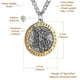 thumbnail image 5 of Collar HZMAN Saint Michael de acero inoxidable para hombre, 5 of 6