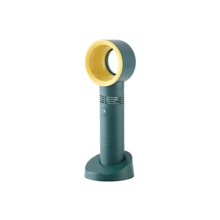 

Gaiseeis NEW Mini USB Portable Bladeless Hand Held Cooler No Leaf Handy Fan Green
