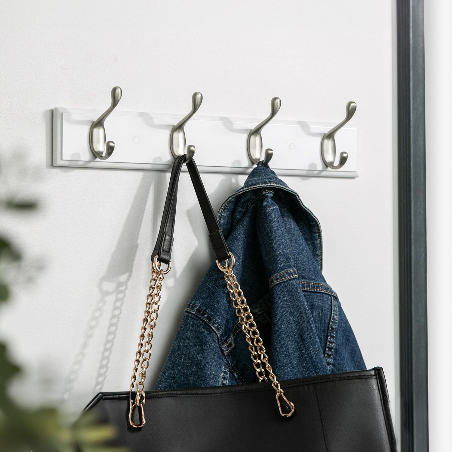 Era Classic 4 Hook Rail White