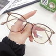 thumbnail image 4 of Gafas de espejo plano anti-luz azul con cambio de color marrón frío retro Adecuado para múltiples escenarios Gafas de miopía, 4 of 5