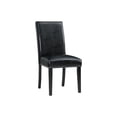 thumbnail image 3 of Picket House Furnishings Celine Rectangular 5PC Black PU Chairs Dining Set-Table & Four Chairs, 3 of 3