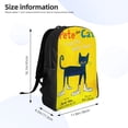 thumbnail image 4 of Pete the Cat Lightweight Backpack Laptop Shoulders Bag Bookbag Daypack Travel Women Men, 4 of 8