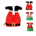 thumbnail image 7 of Xfvqtps Mens and Womens Beanie Christmas Santa Legs Funny Novelty Crazy Xmas Christmas Party Dress Up Celebrations Skull Cap Red, 7 of 7