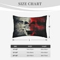 thumbnail image 4 of Fuzoiu Red And White Screaming Demon Skull Print Fuzzy Pillowcases, Super Soft Pillow Case Cover with Zipper for Bedroom, Sofa, Couch,Cozy Pillow Shams for All Seasons-20"x30", 4 of 6
