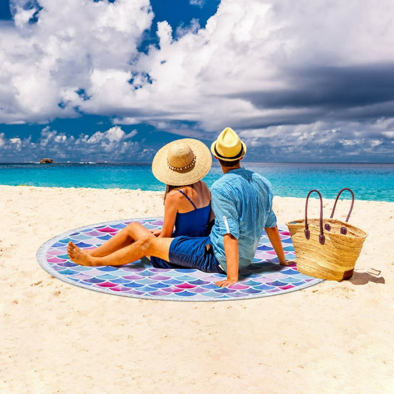 AZXY Beach Blanket Waterproof Sandproof Camping Blankets Beach Blanket Sand Proof Mat Suitable for camping beach outing 59IN