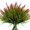 Red, variant on Artificial Plants Outdoor Fake Monkey Grass with Flowers for Pot UV Resistant Plant Decor for Window Garden Patio Hanging Planter Pathway Front Porch (Grass with Flowers)