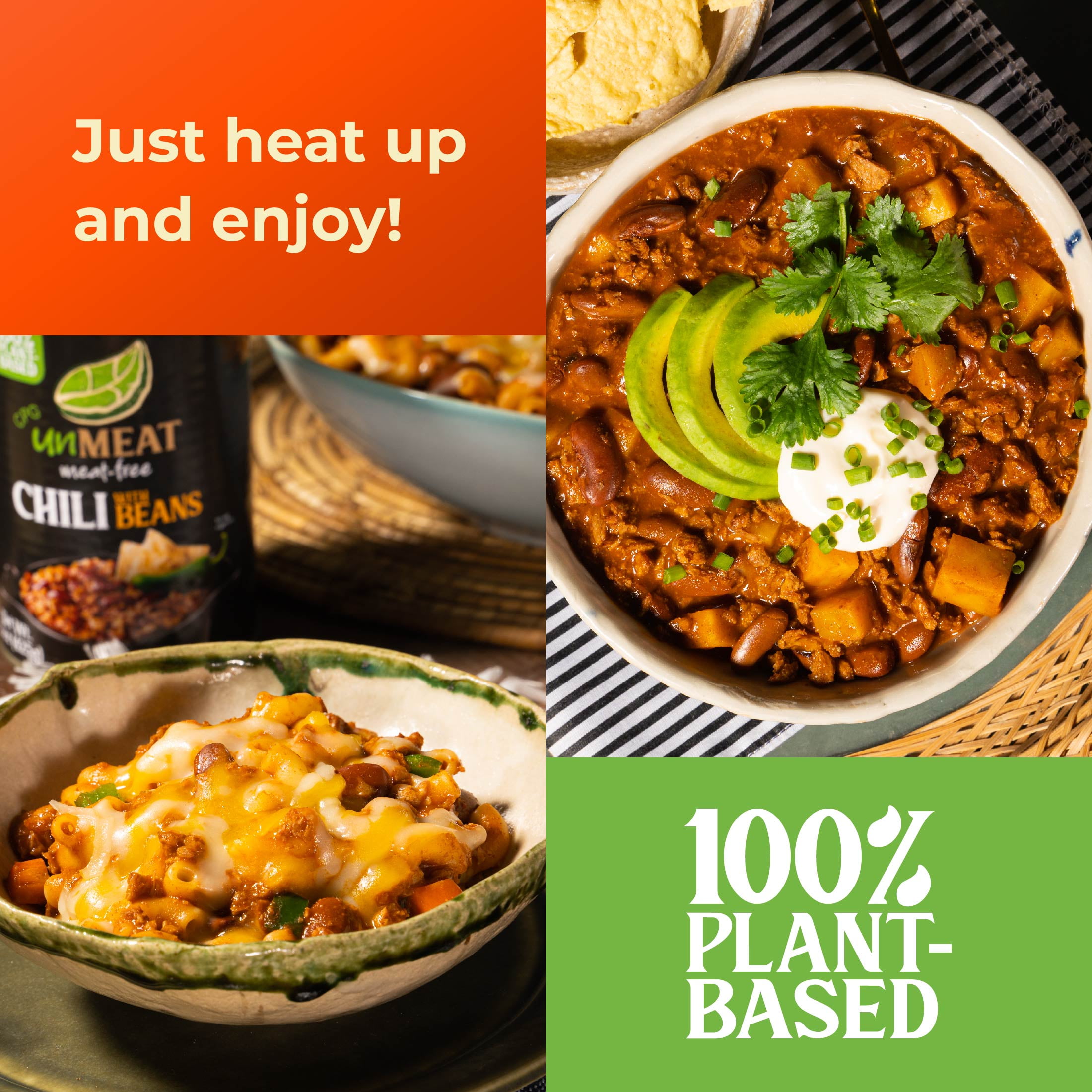 (2 pack) CPG unMEAT Chili with Beans, 15oz Can