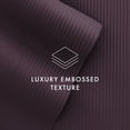 thumbnail image 6 of Noble Linens 4 Piece Purple Striped Embossed Bed Sheet Set, CalKing, 6 of 10