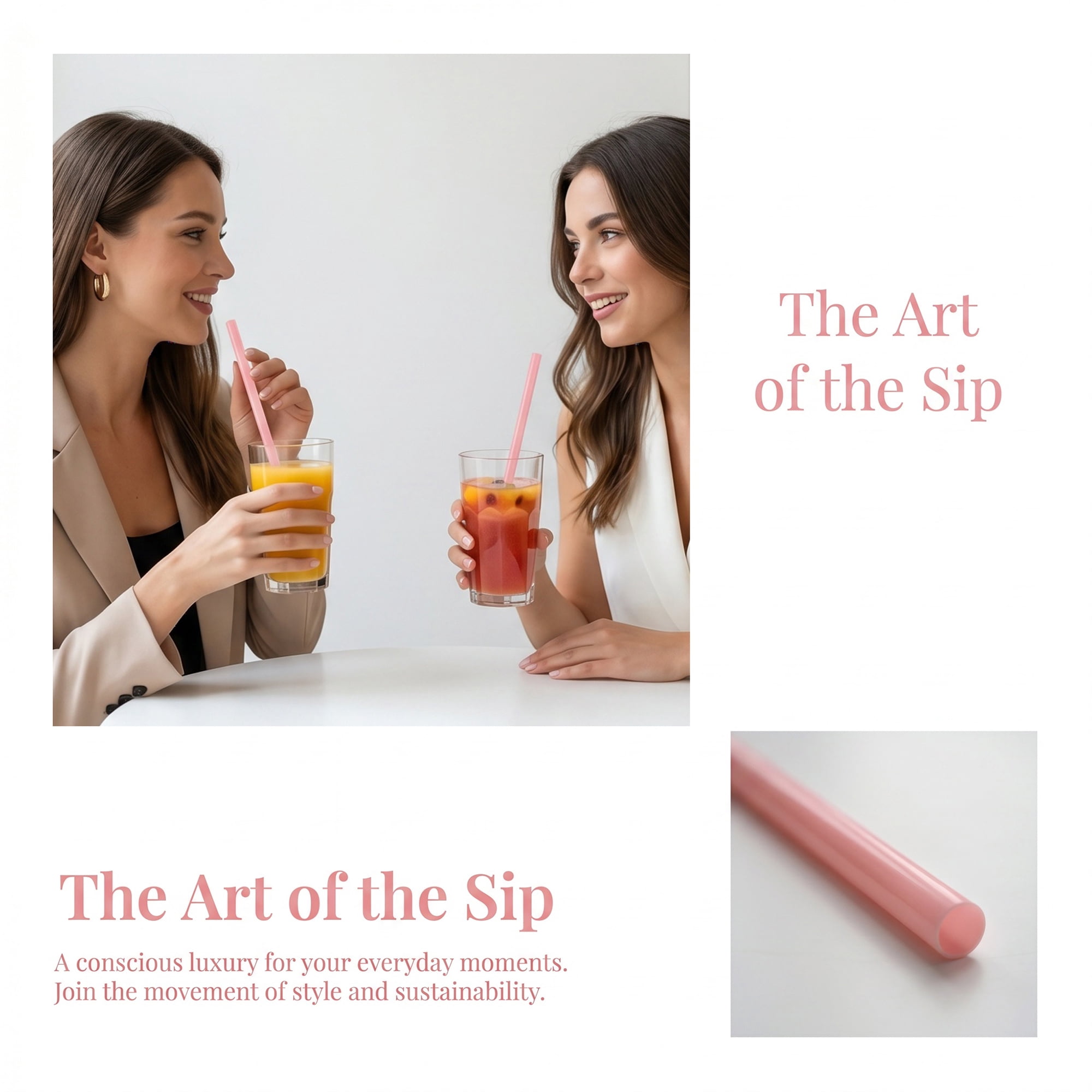 Unique Bargains 8Pcs Reusable Silicone Dishwasher Safe Long Drinking Straws Pink A