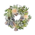 thumbnail image 2 of Bcylexb Fall Floral Wreath for Front Door, 17.7" Artificial Hanging Door Wreath Seasonal Decorations for Wall Porch Window Home, 2 of 6