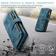 thumbnail image 6 of JTCASES for Google Pixel 8 Pro Wallet Case with Zipper Purse Card Holders Flip Stand Wrist Strap Magnetic Closure PU Leather Anti-scratch Support Wireless Charging Drop Resistant Shell, Blue, 6 of 10