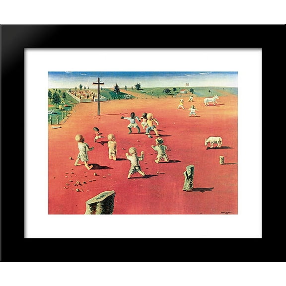 Futebol 20x24 Framed Art Print by Portinari, Candido