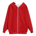 thumbnail image 7 of Zip Up Hoodie Women Long Sleeve Pockets Jackets for Women Casual Going Out Hooded Sweatshirts, 7 of 7