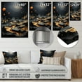 thumbnail image 4 of Designart "Galactic Wonder Unusual Celestial Body" Asteroids Metal Art Living Room, 4 of 5