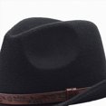 thumbnail image 5 of Gibobby Western Cowboy Hat For 3-8 Years Todddler Unisex Sun Hat Felt Suede Travel Cap Outdoor Sun Visor Wide Brim Hat With Strap Kids Hat,Black, 5 of 7
