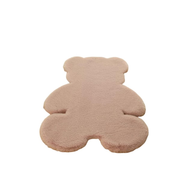 Bearachild Alfombra de poliéster con dibujos de animales para dormitorio Conjuntos de muebles de sala de estar Rosa oscuro 60x80cm Bearachild HA071713-14