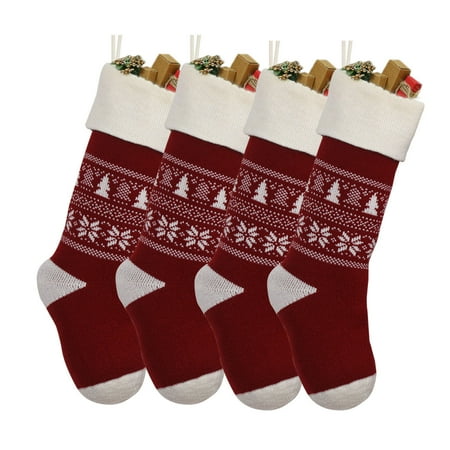 

Sock Filler Decoration Sack Pack Gift 4 Stockings Knitting 18 Personalized Christmas Stockings Inches Socks