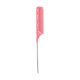thumbnail image 1 of Peine rosa de cola de rata para peinar el cabello, peine de dientes finos antiestático y resistente al calor para una separación precisa del cabello., 1 of 5