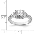 thumbnail image 2 of Sterling Silver Square CZ Ring Size 7, 2 of 2