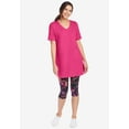 thumbnail image 3 of Woman Within Plus Size Perfect Short-Sleeve V-Neck Tunic, 3 of 6