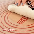 thumbnail image 4 of Alfombrilla de repostería Folksy Super Kitchen de silicona antideslizante, color rojo, 4 of 9