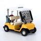 thumbnail image 1 of Reloj despertador temático de carrito de golf con calendario multifuncional, ideal para regalo o decoración, disponible en color amarillo brillante., 1 of 5