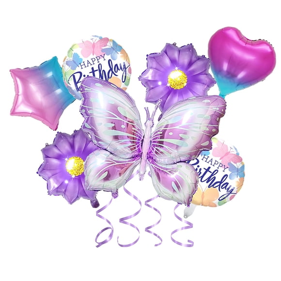 Set de globos mariposa Hazyore para decoración de fiesta de cumpleaños