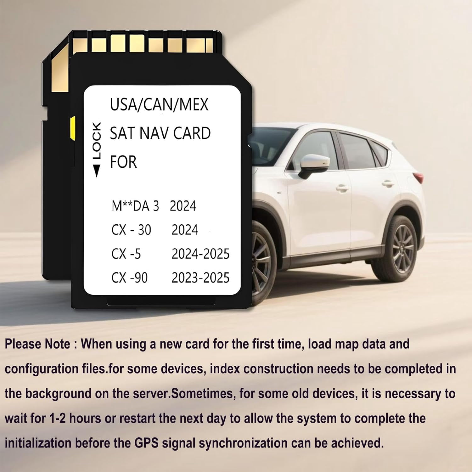 2025 Latest Navigation Memory sd Card KMV666EZ1C Compatible with Maz*da 3(2024), Cx5(2024-2025),Cx30(2024), Cx90(2023-2025),(NAVISD2325)