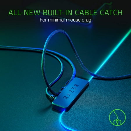 Razer - Firefly V2 Hard Surface Gaming Mouse Pad with Chroma RGB Lighting - Black