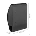 thumbnail image 2 of Fine Art Living Wall Mounted Locking Galvanize Steel Mailbox with Newspaper Holder, Large Capacity Metal Mail Box with Key Lock Weatherproof, 2 of 10