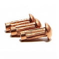 thumbnail image 2 of 500g Purple Copper Knurled Rivets , M4x8mm, 2 of 5