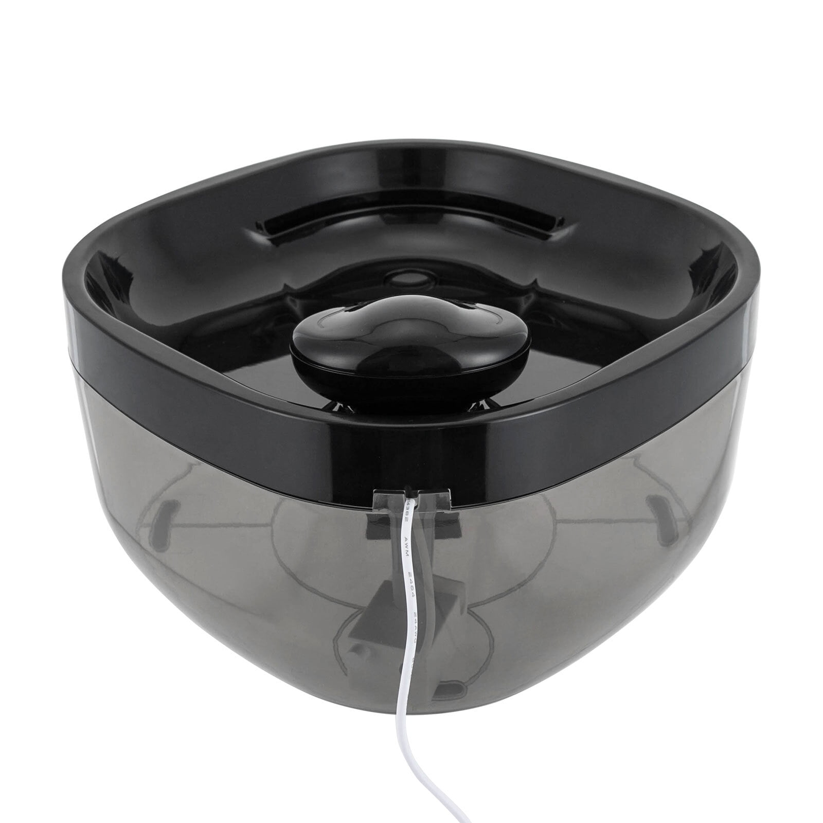 Modern Cat Water Fountain Pet Water Fountain Cat Drinking Fountain Black 7L Stainless Steel Pet Water Fountain for Cats Dogs with Motion Sensor