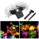 thumbnail image 3 of Guirnalda de luces LED solares impermeables, 20 LED con 8 diseños de mariposas, 5 m, multicolor, para exteriores [Clase energética A+], 3 of 4