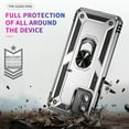 thumbnail image 7 of Designed for Motorola Moto G 5G (2024) Case, Military Grade Protective Phone Case Cover with Enhanced Metal Ring Kickstand [Support Magnet Car Mount] for Moto G 5G (2024), Silver, 7 of 7