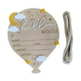 thumbnail image 3 of Letrero de anuncio de recién nacido Tablero de anuncios de madera con letras Regalo para Blanco, 3 of 9