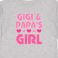 thumbnail image 4 of Inktastic Gigi and Papa Girl Cute Granddaughter Girls Long Sleeve Toddler T-Shirt, 4 of 5