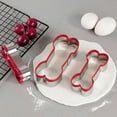 thumbnail image 3 of LShunze Dog Cookie Cutters Set -3 Different Sizes Of Dog, Bone, and Paw Print Cookie Mold Dog Bone Cutters Stainless Steel Shaped Cutters for Homemade Treats,Cakes and Cookies, 3 of 8