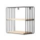 thumbnail image 2 of ¡Ofertas relámpago! Estantes de pared Huayishang para taquillas, estantes flotantes de metal y madera para decoración de pared, estantes de almacenamiento para sala, dormitorio, baño, cocina., 2 of 3