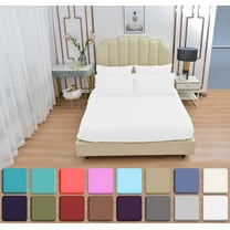 Mutlu Home Goods 6 Piece 1800 Thread Count White Bamboo Rayon Bed Sheet Set, King – Deep Pocket