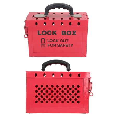 Lockout Box, Large Capacit 13 Guage Visible Hole Design Rust Proof ...