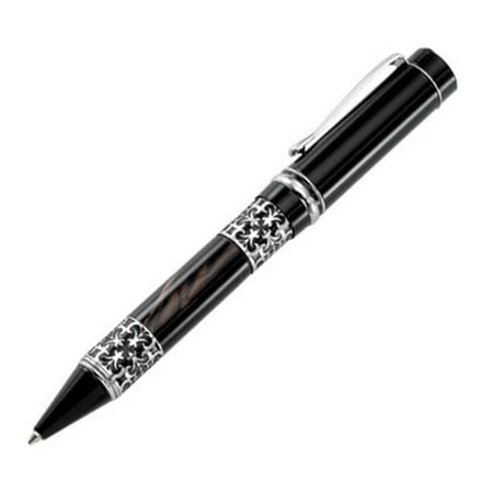 Upper Barrel Twist - Aeropen International CK-5307BC Ballpoint Pen Upper Barrel with Chrome Base and Black Lacquer