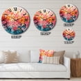 thumbnail image 4 of Designart "Oasis of Coral I" Abstract Landscape Oversized Wall Clock, 4 of 5