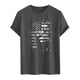 thumbnail image 5 of Tops para hombre, blusas y camisas de cuello redondo y manga corta para hombre. Top/camisa de cuello redondo y manga corta con estampado del Día de la Independencia para hombre. Tops para hombre., 5 of 5