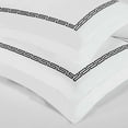 thumbnail image 5 of Superior Harrison Embroidered Cotton Duvet Cover Set, Full/Queen, White/Black, 5 of 10