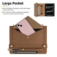 thumbnail image 6 of TECH CIRCLE Handbag Case for Galaxy Tab S10 Ultra/S9 Ultra/S8 Ultra 14.6" with S Pencil Holder,Folio Stand PU Leather Crossbody Shoulder Hand Strap Card Slots Magnetic Envelope Wallet Cover,Brown, 6 of 7