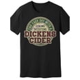 thumbnail image 3 of Camiseta humorística "Dickens Cider" para hombre - 100 % algodón, manga corta, negra | Estampado gráfico impactante y atractivo | Ropa informal para todo el año | Lavable a máquina, camiseta deportiva, 3 of 6