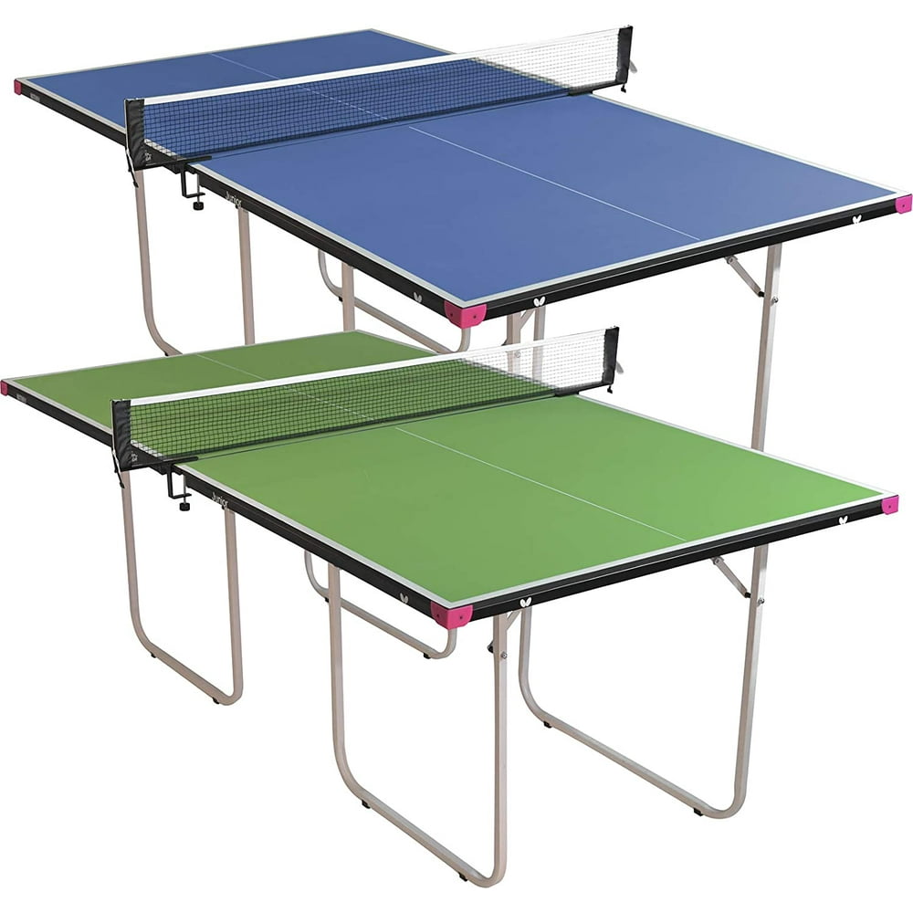 Butterfly Junior Ping Pong Table - 3/4 Size Table Tennis Table - Space