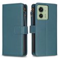thumbnail image 2 of Compatible with Motorola Edge 40 Premium PU Leather Wallet Case with 9 Card Slots Zipper Pocket and Hand Strap, 2 of 5