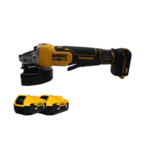 DeWalt DCG410VSB 20V 4-1/2" - 5" Cordless Grinder with (2) 5Ah Batteries